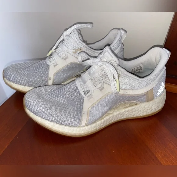 adidas | Shoes | Adidas Womens Pureboost X Clima Bb689 Gray White Running  Shoes Size 8 | Poshmark